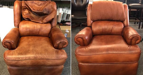 Leather Chair Restoration Head Cushion Replacement 
